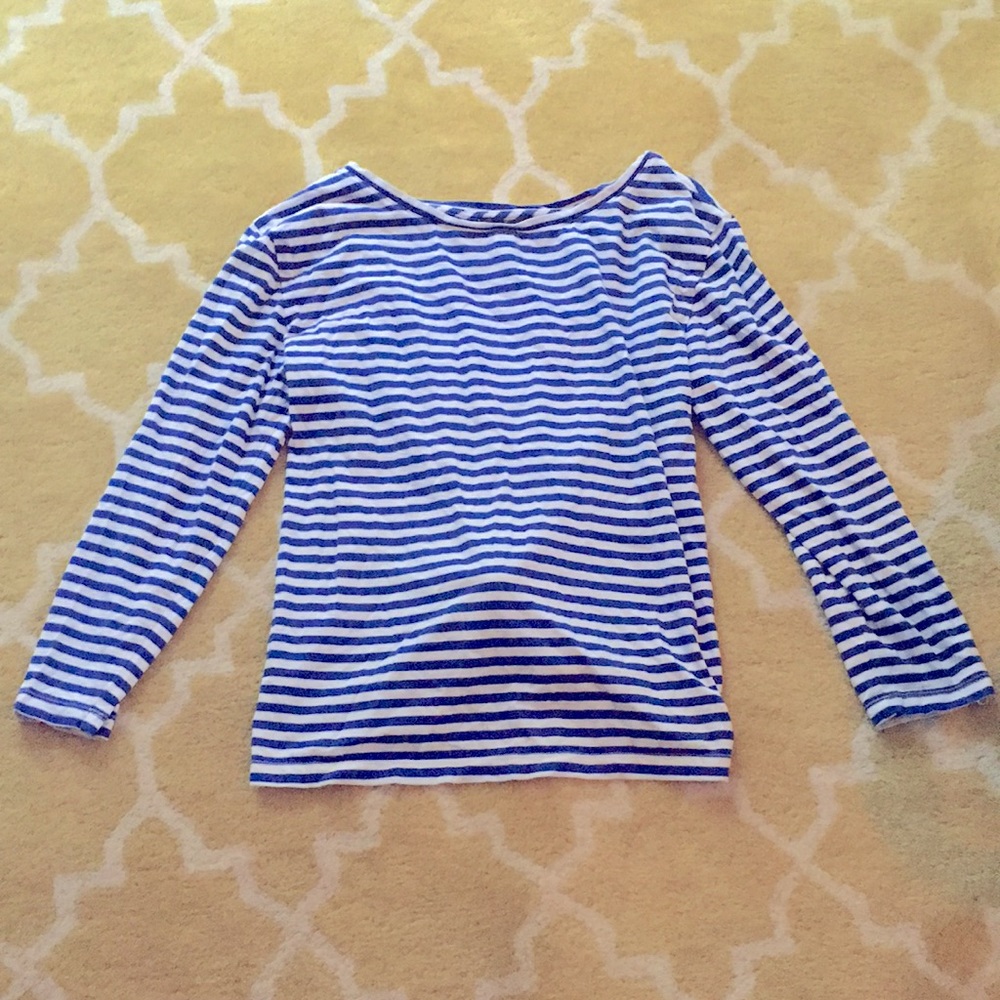 J. Crew Striped Knotted Shirt